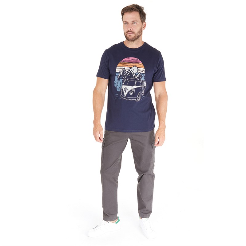Kangaroo Poo Mens VW T-Shirt Navy