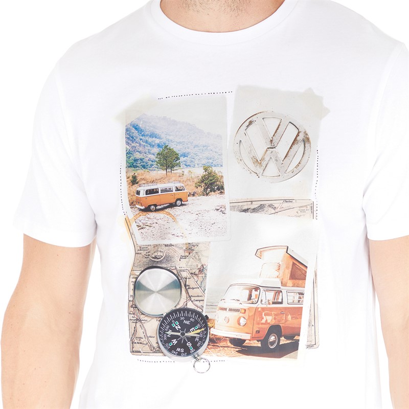 Kangaroo Poo Mens VW T-Shirt White