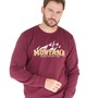 Kangaroo Poo Mens Crew Neck Sweatshirt Windsor Wine