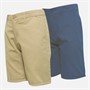 Kangaroo Poo Boys Two Pack Chino Shorts Stone/Navy