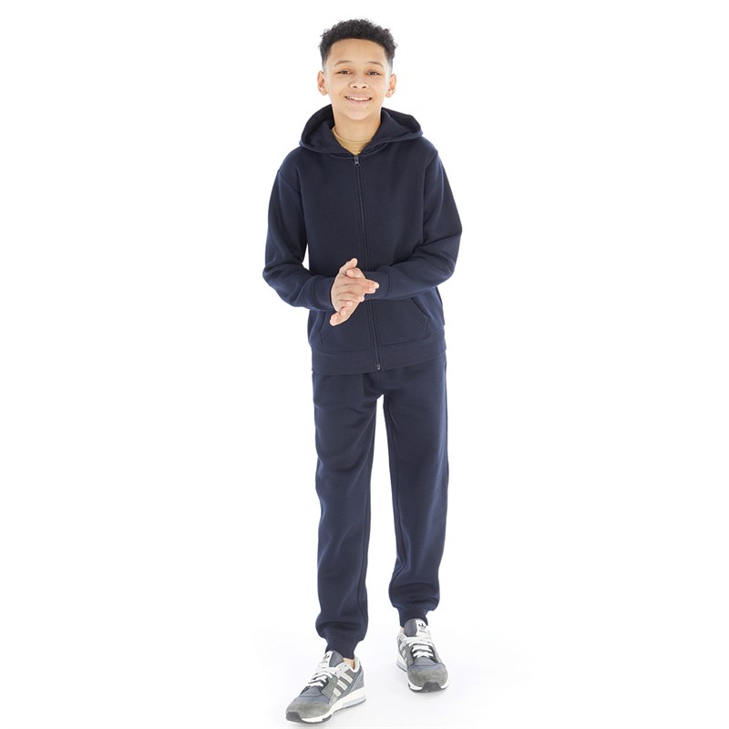 Kangaroo Poo Boys Zip-Through Hoodie Navy