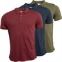 Kangaroo Poo Mens Three Pack Jersey Polo Shirts Dark Navy/Khaki/Burgundy