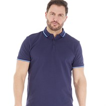 Kangaroo Poo Mens Pique Polo Shirt Navy