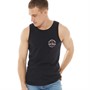 Kangaroo Poo Mens Muscle Back Vest Black/White