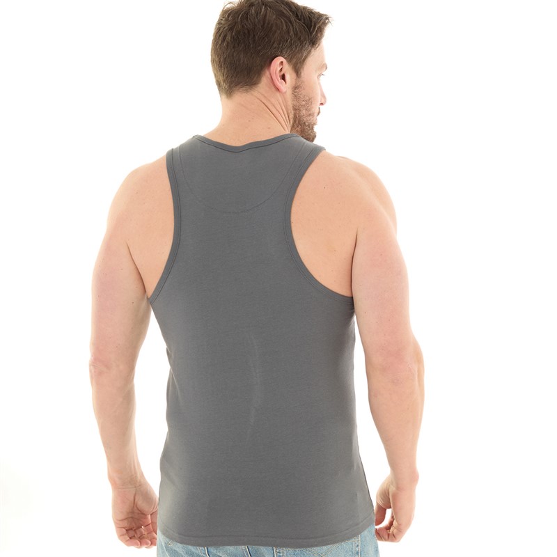 Kangaroo Poo Mens Muscle Back Vest Iron Gate