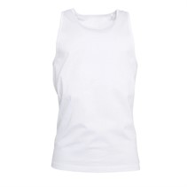 Kangaroo Poo Mens Muscle Back Vest White