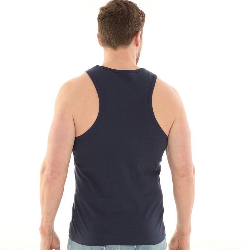 Kangaroo Poo Mens Muscle Back Vest Navy