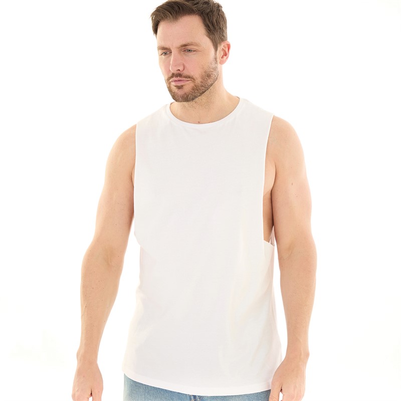 Kangaroo Poo Mens Tank Vest White