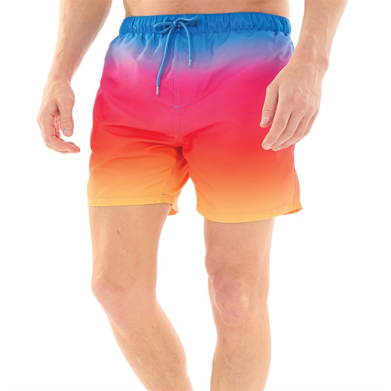 Kangaroo Poo Mens Dip Dye Swim Shorts Multi