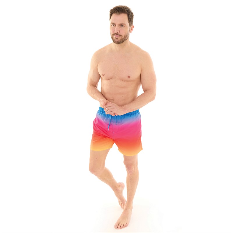 Kangaroo Poo Mens Dip Dye Swim Shorts Multi