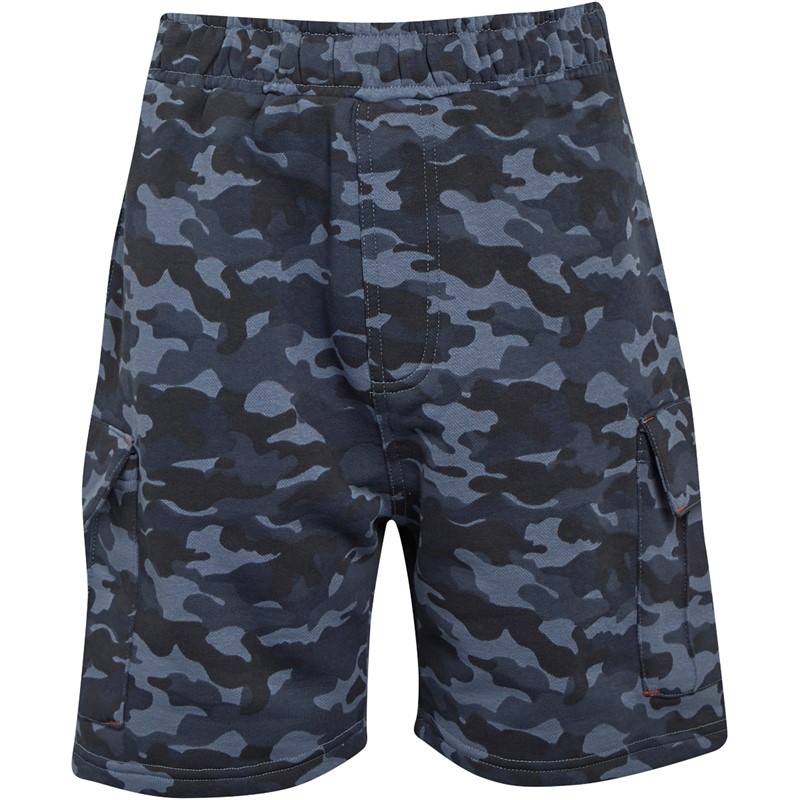 Kangaroo Poo Boys Camo Print Shorts Navy Camo