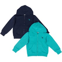 Kangaroo Poo Infant Boys Two Pack Hoodies Navy/Latigo Bay