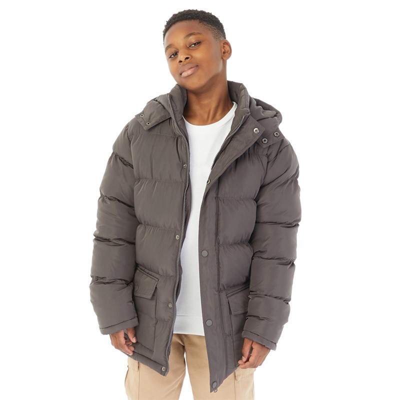 Charcoal puffer jacket hotsell