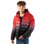 Kangaroo Poo Boys Hooded Puffer Jacket Red/Black