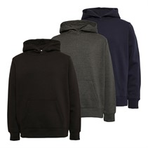 Kangaroo Poo Boys Three Pack Overhead Hoodie Black/Charcoal/Navy