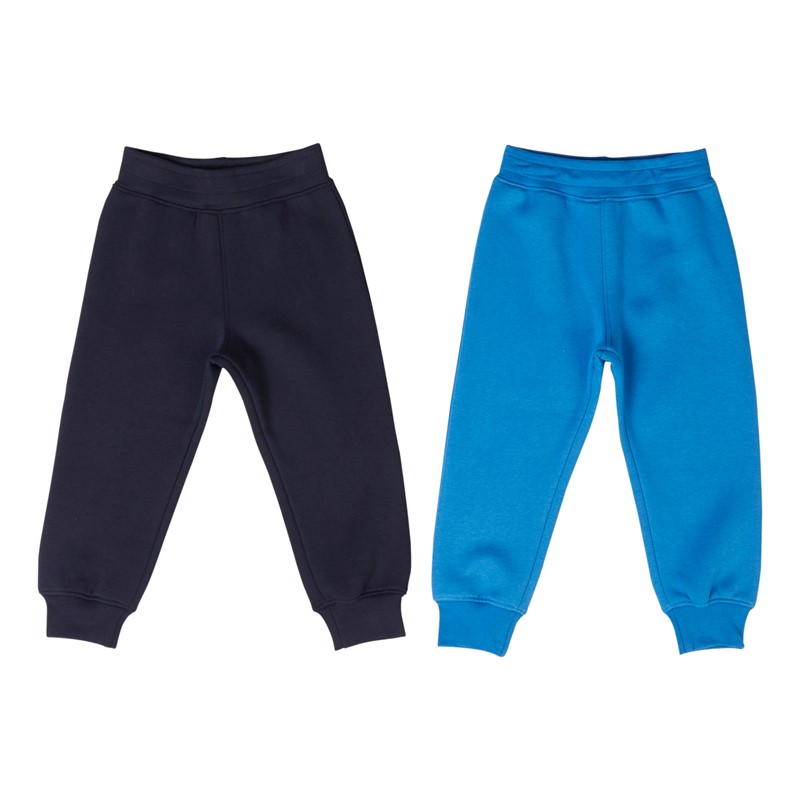 Kangaroo Poo Infants Boys Two Pack Joggers Navy/ Blue