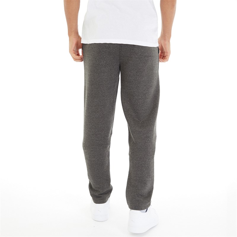 Kangaroo Poo Mens Open Hem Joggers Charcoal Marl