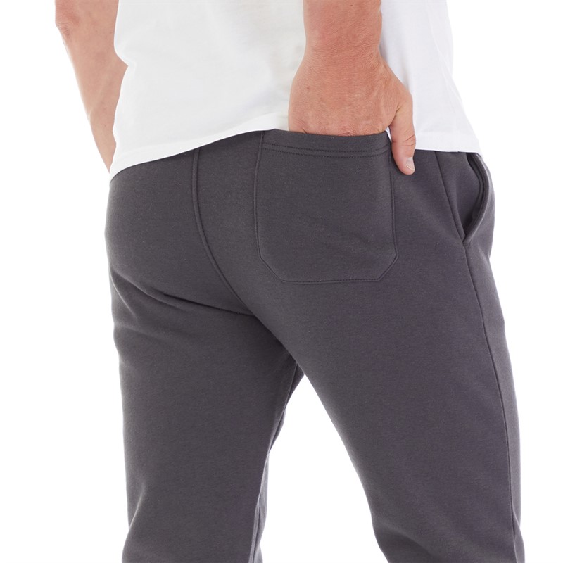 Kangaroo Poo Mens Regular Fit Cuffed Fleece Joggers Magnet