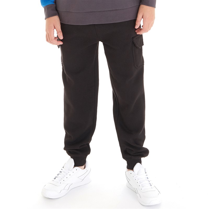 Kangaroo Poo Boys Cargo Joggers Black