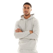 Kangaroo Poo Mens Fleece Hoodie Grey Marl