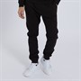 Kangaroo Poo Mens Regular Fit Cuffed Fleece Joggers Black