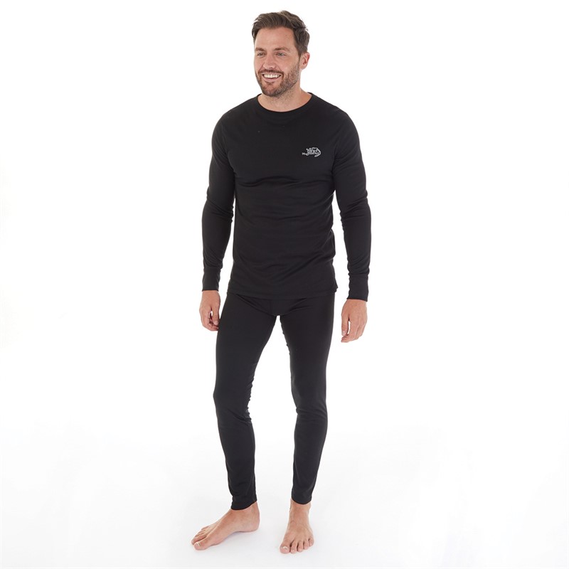 Kangaroo Poo Mens Baselayer Set Black