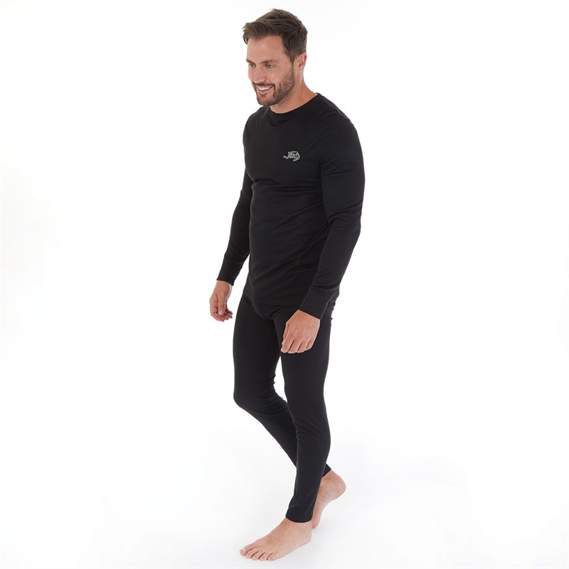 Kangaroo Poo Mens Baselayer Set Black