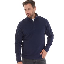 Kangaroo Poo Mens 1/4 Zip Microfleece Top Navy