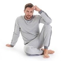 Kangaroo Poo Mens Loungewear Set Charcoal Mix