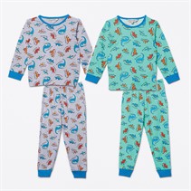 Kangaroo Poo Boys Two Pack Pyjama Sets Multi