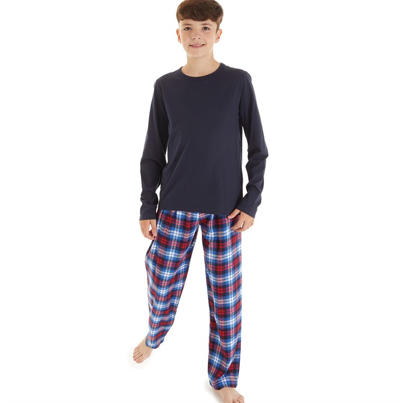 Kangaroo Poo Boys Pyjama Set Navy/Blue/Red