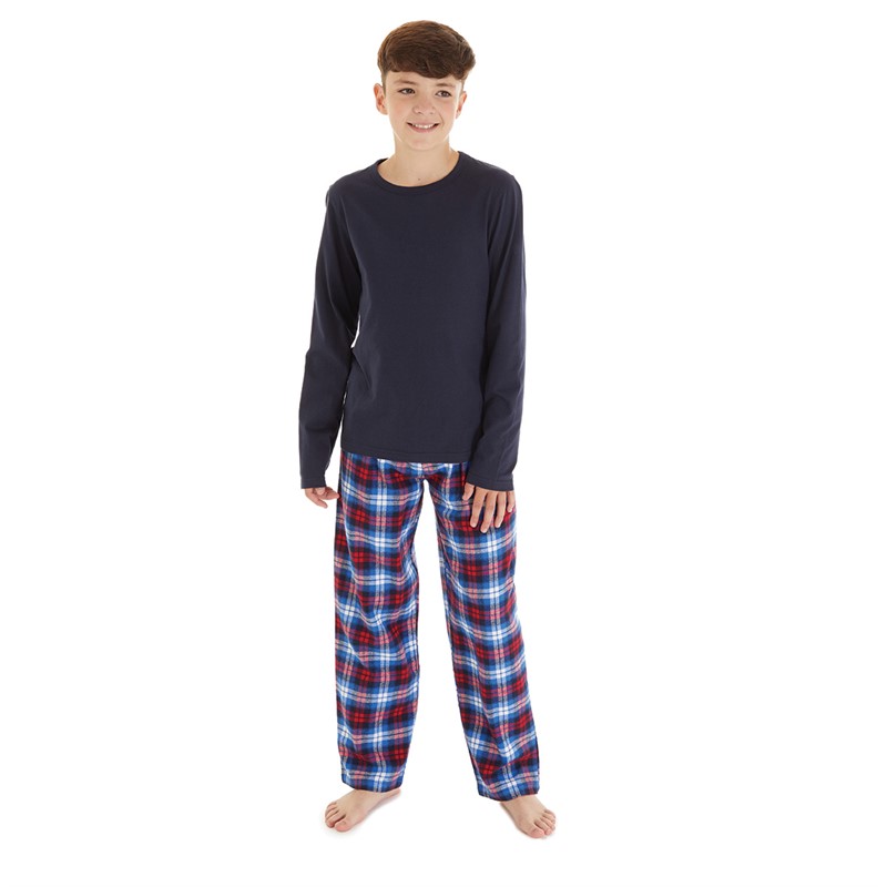 Kangaroo Poo Boys Pyjama Set Navy/Blue/Red