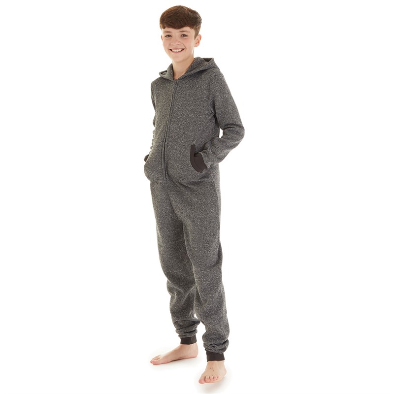 Kangaroo Poo Boys Onesie Charcoal Mix