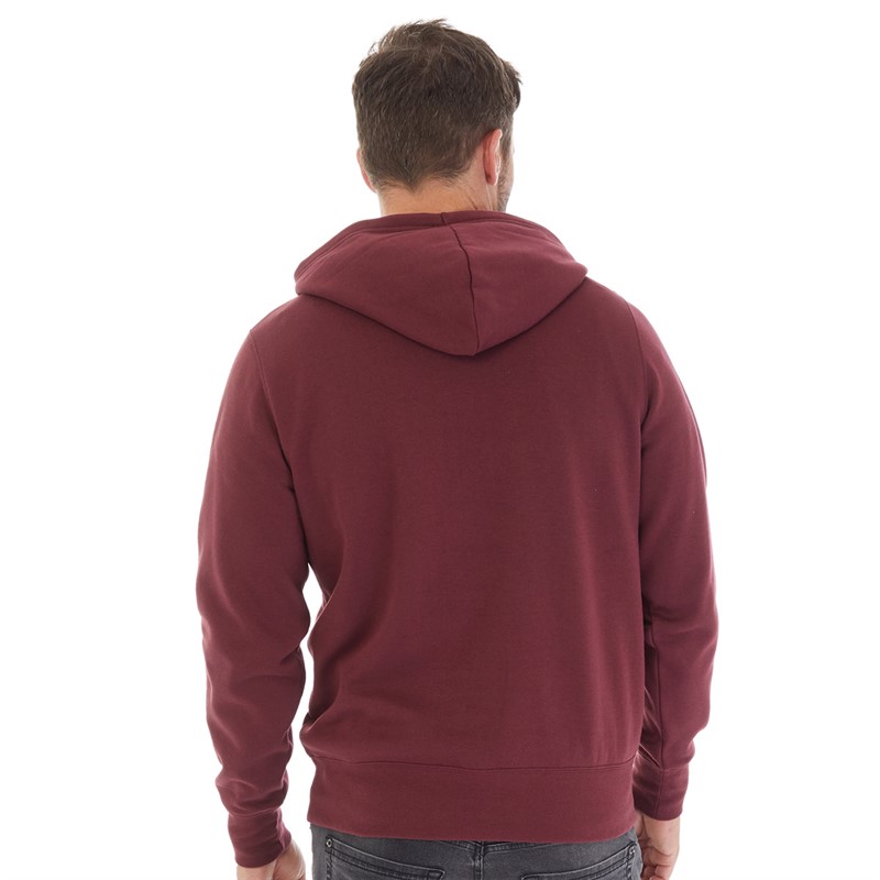 Kangaroo Poo Mens Hoodie Burgundy