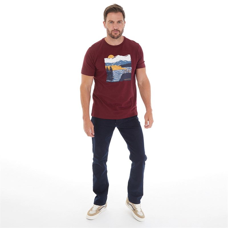 Kangaroo Poo Mens T-Shirt Windsor Wine