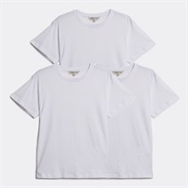 Kangaroo Poo Boys Plain Three Pack T-Shirts White