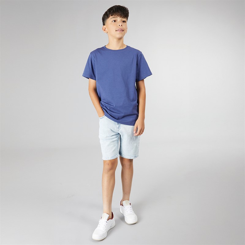 Kangaroo Poo Boys Plain Three Pack T-Shirts White/Navy/Indigo
