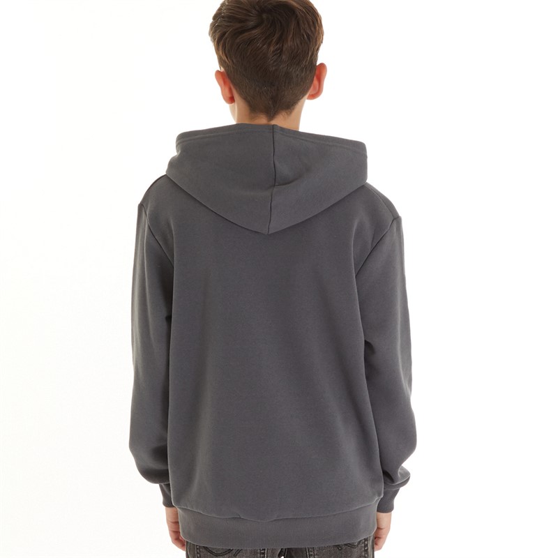 Kangaroo Poo Boys Skull Hoodie Grey