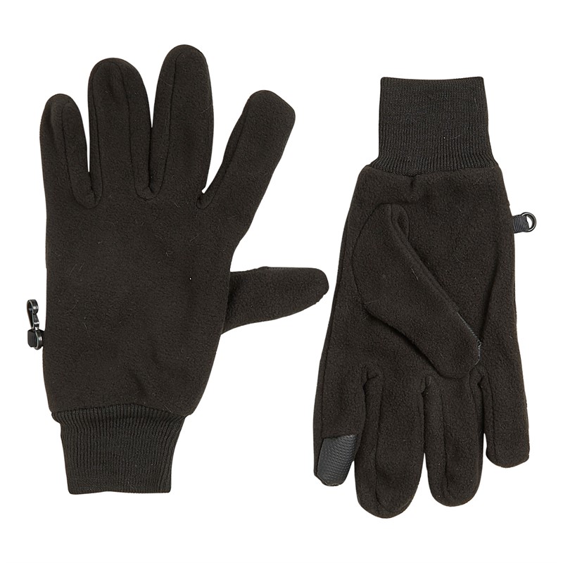 Kangaroo Poo Mens Fleece Gloves Black