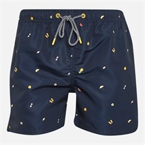 Kangaroo Poo Mens All Over Print Swim Shorts Navy AOP