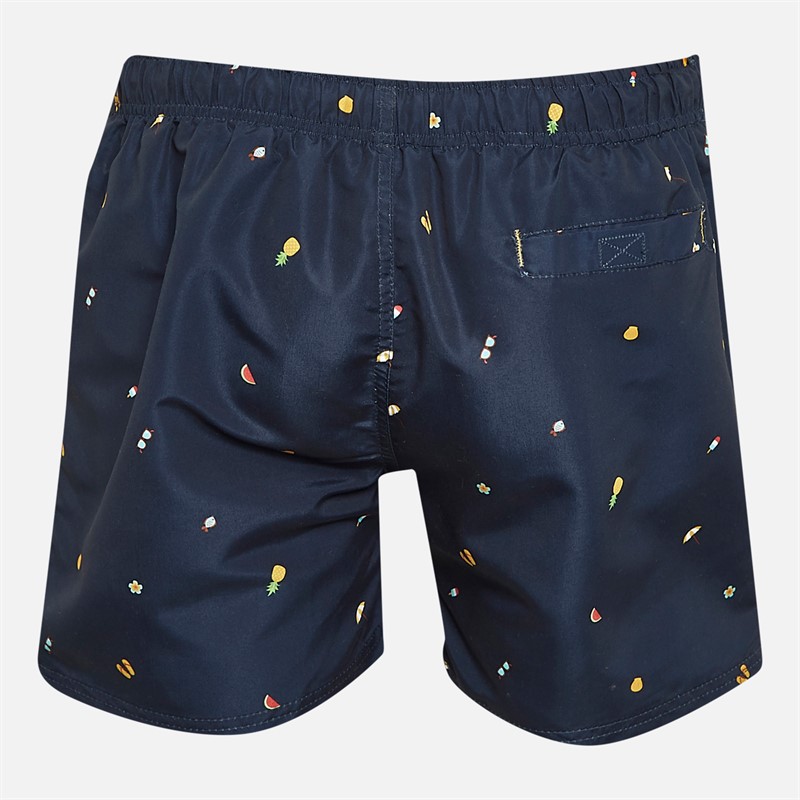 Kangaroo Poo Mens All Over Print Swim Shorts Navy AOP