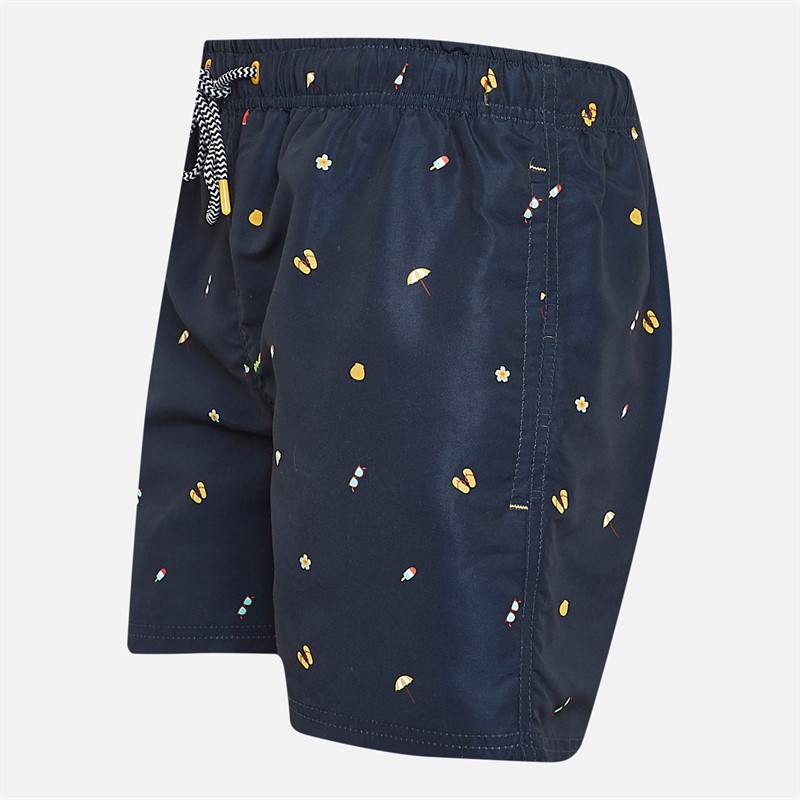 Kangaroo Poo Mens All Over Print Swim Shorts Navy AOP