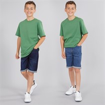 Kangaroo Poo Boys Two Pack Denim Shorts Dark Wash/Mid Wash