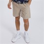Kangaroo Poo Mens Elasticated Waist Chino Shorts Stone