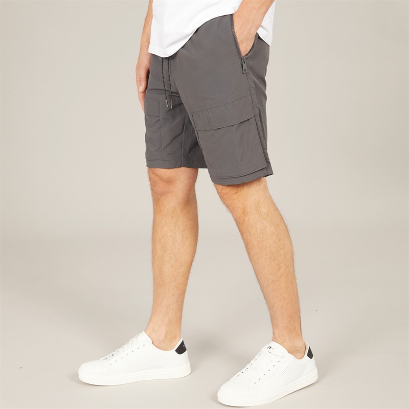 Mens Utility Shorts Dark Grey - Size S