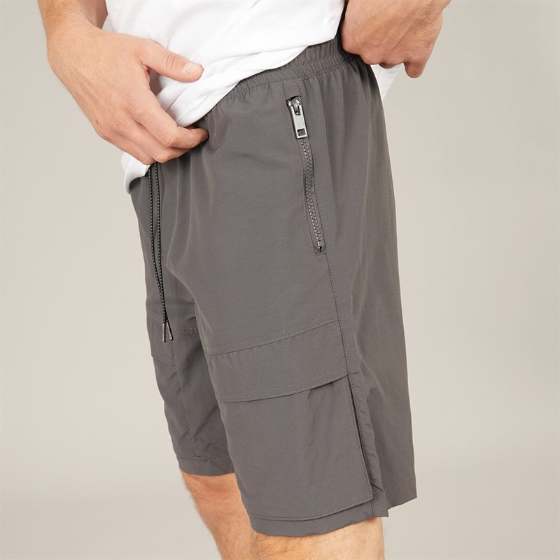Kangaroo Poo Mens Utility Shorts Dark Grey