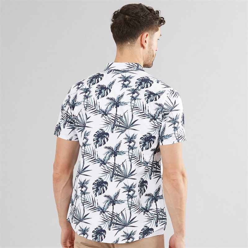 Kangaroo Poo Mens Hawaiian Shirt White