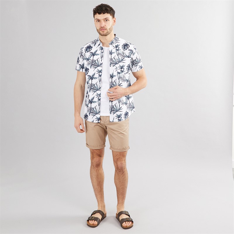 Kangaroo Poo Mens Hawaiian Shirt White