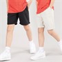 Kangaroo Poo Boys Two Pack Chino Shorts Light Grey/Black