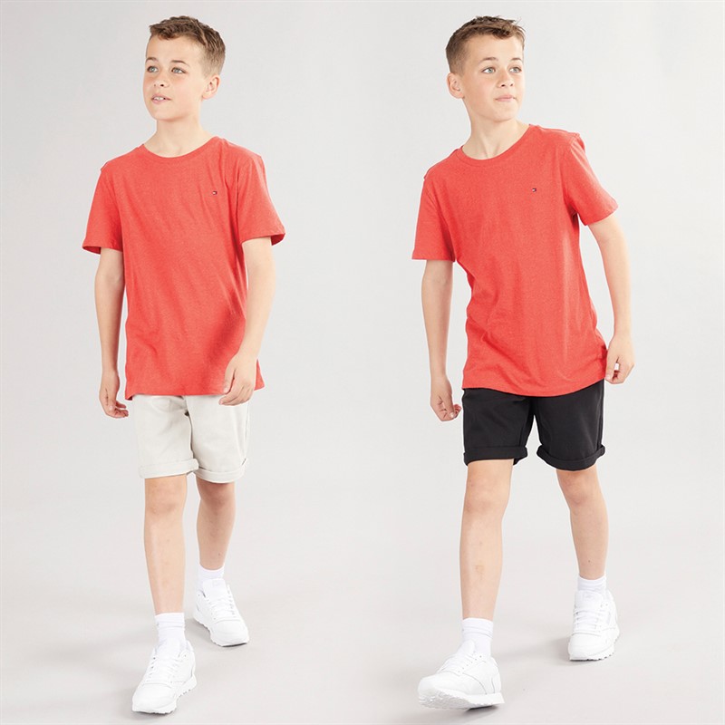 Kangaroo Poo Boys Two Pack Chino Shorts Light Grey/Black